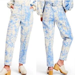 Rachel Comey @ Target Women’s Blue Marble Print High Rise Denim Cotton Pants 4